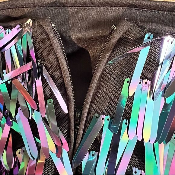 HOUSE OF HOWRLOW 1960 Sequin Mini Skirt Size XXS And Top Size S SET. - Picture 7 of 9